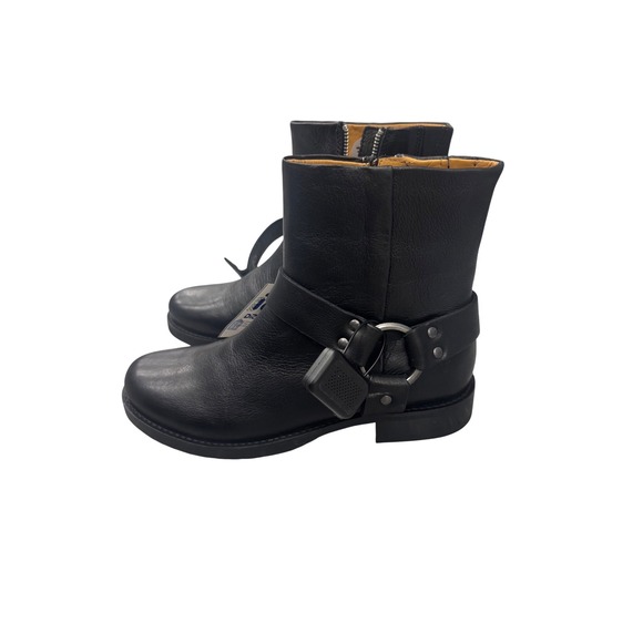 New! Frye Boots Veronica Flex Harness Boot Black Leather Women's 9.5 - Picture 2 of 9